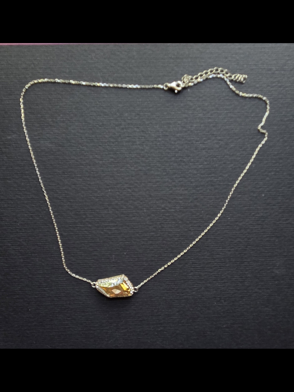 Gold Crystal Pendant Necklace - Women Jewelry